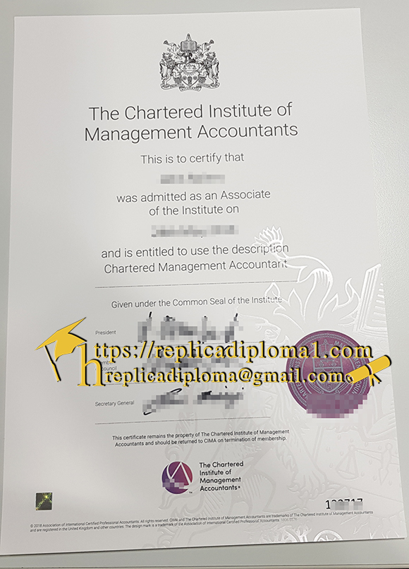 CIMA certificate