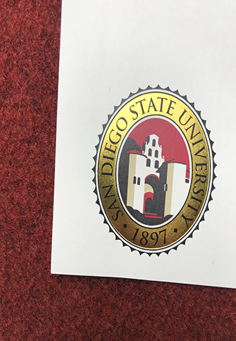 How Does A Real Golden Seal of San Diego State Univ