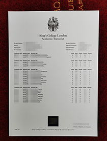 How Does a Fake (KCL) King's College London Transcr