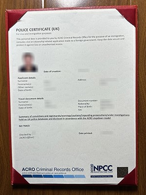 The easiest steps to obtain a fake UK Police Certif