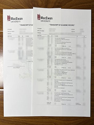 How to create a fake MacEwan University transcript 