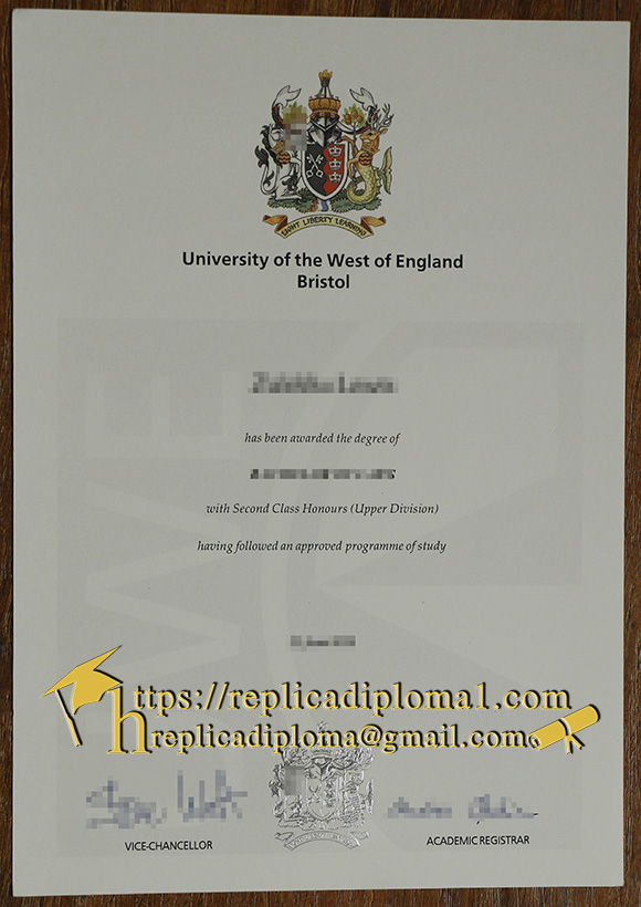 degree of University of West England Bristol