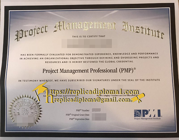 pmp certificate template