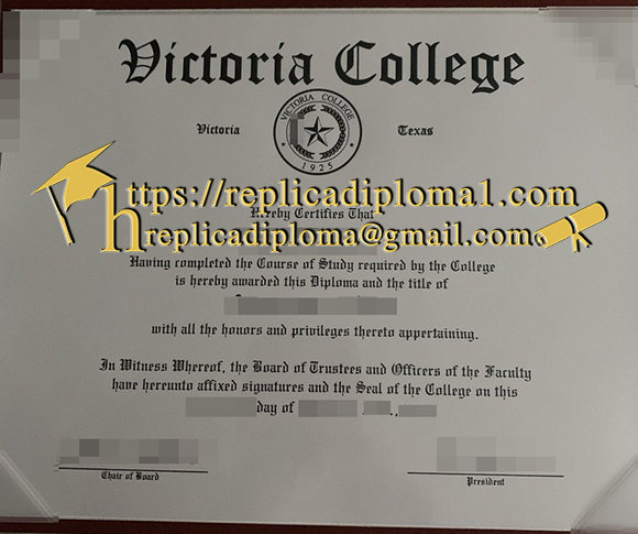 Victoria College Texas diploma