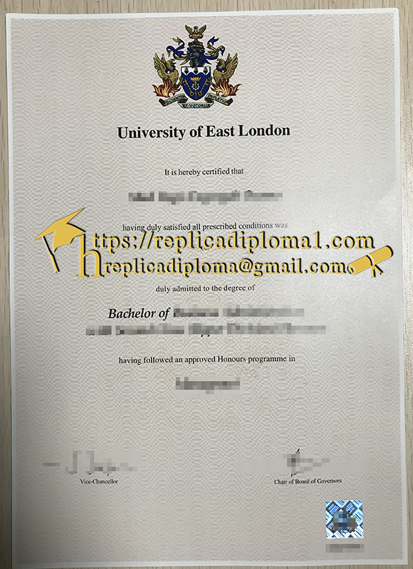 University of East London degree
