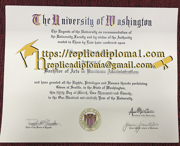 University of Washington degree UW diploma