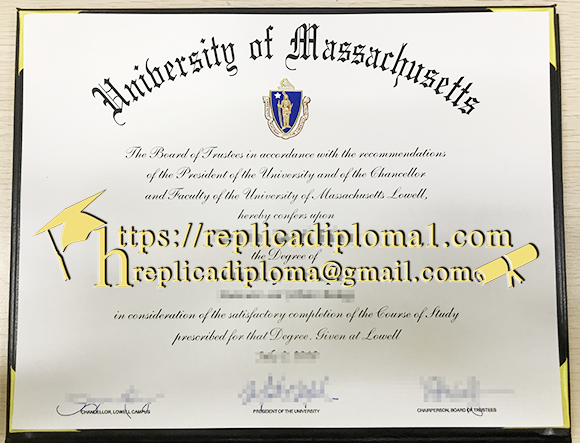 university of massachussets degree sample from replicadiploma1.com