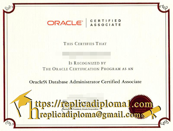 oracle certified assoociate certificate