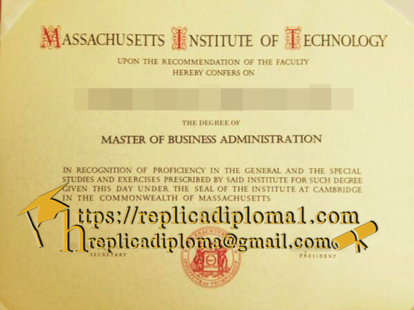 MIT diploma sample from replicadiploma1.com