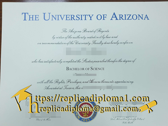 fake university of arizona diploma