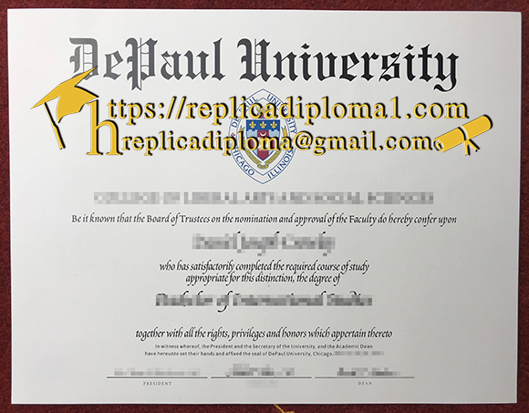 DePaul University diploma