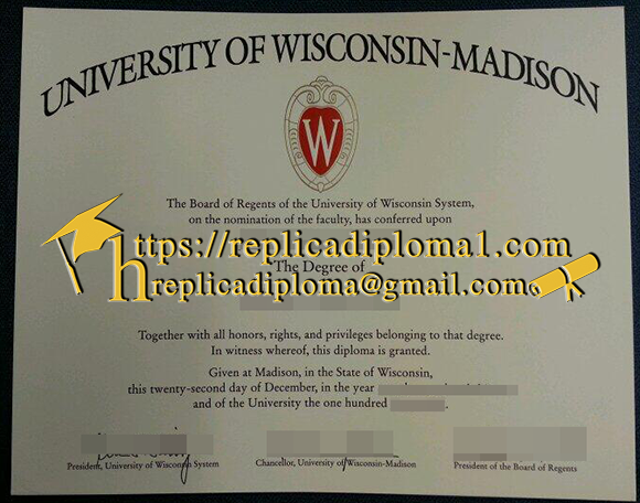 University of Wisconsin Madison diploma