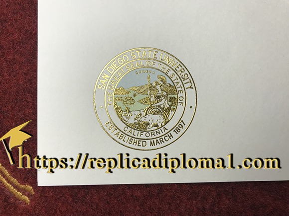 official SDSU diploma seal
